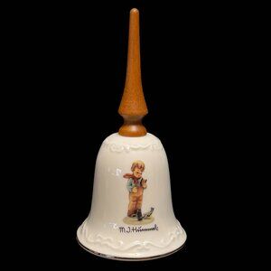 Vintage M.J. Hummel (Goebel) "Bird Watcher" Porcelain Bell